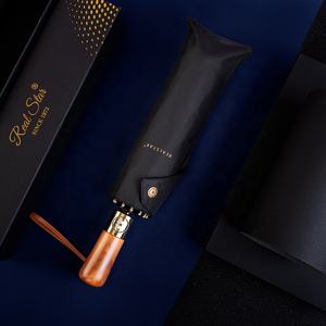 <span class=keywords><strong>Parapluie</strong></span> pliable pour <span class=keywords><strong>homme</strong></span> RST de haute qualité avec manche en bois, grande taille, 10 baleines - Product Image 4