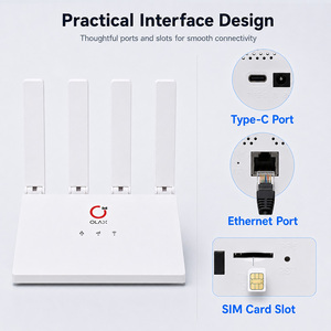เราเตอร์ 4G CPE ความเร็วสูง 150Mbps ปลดล็อคแล้ว รองรับ LTE WiFi พร้อมช่องใส่ซิมการ์ด เสาอากาศ 4 ต้น สำหรับกล้องวงจรปิด ระบบตรวจสอบระยะไกล ความเร็วสูง Cat4 150Mb - Product Image 5