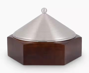 Ollas Calientes Decorativas de Metal Estilo 2026, Calentador de Alimentos, Olla Caliente Personalizada con Acabado Árabe para Ramadán - Product Image 2