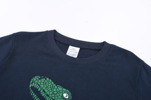 Conjunto de pijamas de algodón para niños, ropa infantil de dibujos animados, azul, precio de fábrica - Product Image 4