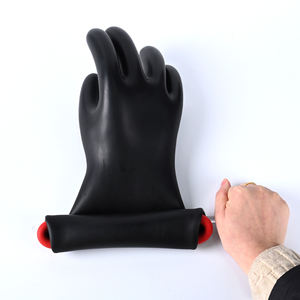 高压橡胶2级电气绝缘线人电工安全防护工作手套 - Product Image 2