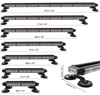 Vierseitige LED-Blitz-Blinklicht leiste Doppelseite Bernstein rot Blau LED Hoc hinten sive Notfall-Warnleuchte