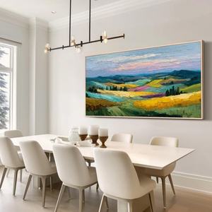 Pintura al Óleo de Paisaje Tradicional, Escena Colorida, Arte de Pared en Lienzo Hecho a Mano para Decoración de Apartamentos Urbanos, Hoteles y Salas de Estar - Product Image 3