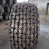 Suministro de fábrica 235 265 295 Seguridad Heavy Duty Off Road Cadenas para neumáticos Tractor Cadenas de protección para neumáticos