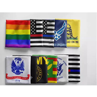 Drapeau promotionnel personnalisé avec logo 3x5 pieds en polyester, impression numérique double face, bannière nationale personnalisée pour la publicité d'entreprise et les événements
