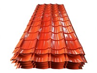 Tôle d'acier galvanisé prélaqué ondulé de marque Juye, anti-corrosion, grade SGCC/DX51D/G550, pleine dureté, épaisseur 0,21-0,22 mm, conforme ASTM
