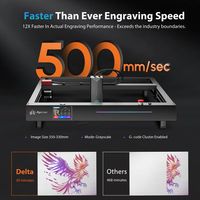 Graveur laser Algolaser Delta 22W avec assistance pneumatique intégrée |   Machine de découpe de métaux revêtus, d'acrylique et de bois