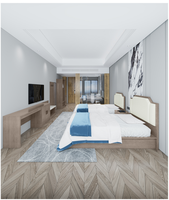 Ensemble de meubles de chambre à coucher de luxe sur mesure de style commercial, nouveau design, taille king