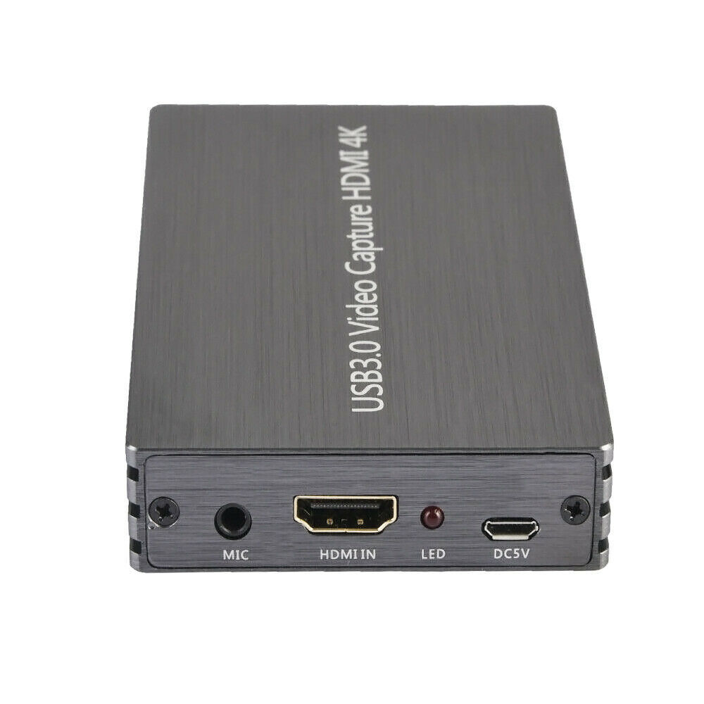 HDMI à USB3.0 Capture Vidéo Adaptateur 4K 1080P Dongle Carte pour Linux Windows Mac