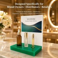 Support de présentation d'huiles essentielles en acrylique moderne et portable, mini support pour flacons de sérum, présentoir de comptoir pour échantillons de soins de la peau