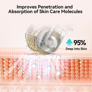 La migliore vendita di rullo di idra 64 titanio ago Microneedle Derma rullo e siero applicatore per uso domestico e salone di bellezza - Product Image 4