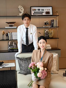 Choix de qualité nouvelles robes femmes Slim Fit kaki 2 pièces ensemble robes élégantes <span class=keywords><strong>sur</strong></span> <span class=keywords><strong>mesure</strong></span> affaires formelles printemps vêtements pour femmes - Product Image 6