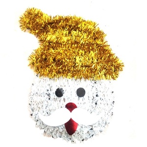 Decoración Navideña de Espumillón Brillante al por Mayor, Adorno de Espumillón con Marco de Papá Noel - Product Image 3