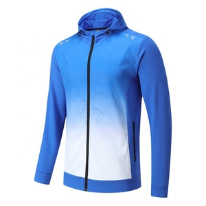 Chándal deportivo personalizado para hombre, abrigo con cremallera, conjunto de chándal de poliéster para hombre, conjunto de chándal para correr al aire libre para mujer B93