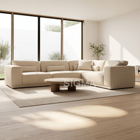 Ensemble de canapés en bois pour chambre d'hôtel, canapé de salon de haute qualité pour l'intérieur avec coussins
