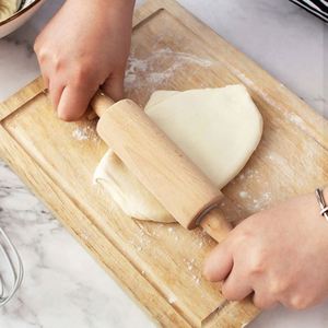 Rodillo de Madera de Haya de 25 cm Antiadherente para Hornear Pizza y Galletas - Product Image 5