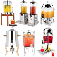 Distributeur de boissons de luxe en acier inoxydable 8QT 10L Distributeur d'eau pour buffet de restauration avec réfrigération
