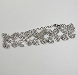 Moda cristal exagerar flor pendiente gargantilla collar boda joyería conjunto declaración grande Rhinestone Collar gargantilla fiesta mujeres - Product Image 3