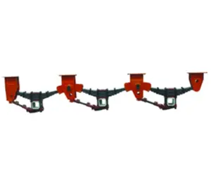 Semi Axle Semi Trailer Accessories Suspens Kit 4000 Kg Leaf Spring 3 Axles American Bpw Suspension