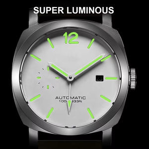 Montre de luxe Hip Hop avec fermoir caché Mouvement ETA Bracelet en acier inoxydable Affichage du cadran à aiguilles - Product Image 6