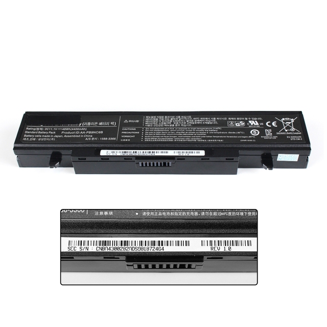 New Laptop Replacement Battery for Q320 R470 R522 R620 R580 Series Li-on Notebook Battery  11.1v 4400mAh  AA-PB9NC6B
