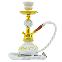 Narguilé personnalisé saveur shisha luxe en acier inoxydable saveur narguilé à DEL