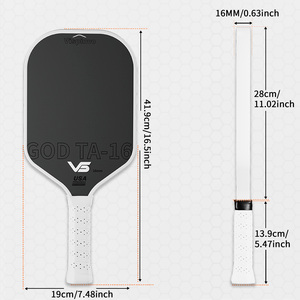 Set de Regalo de Pala de Pickleball Ligera para Niños de Fibra de Carbono T700, Premium, 16 mm, Aprobado por la USAP, con Funda, Venta al Por Mayor, Logotipo Personalizado, OEM - Product Image 5