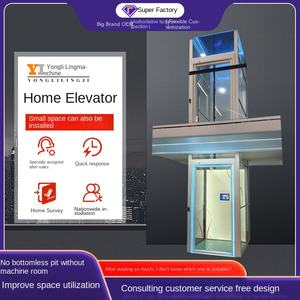 Modern Home Elevator Werkseitig gelieferter kleiner gruben freier Sightseeing-Lift für zwei bis drei bis vier bis fünf Stockwerke für Villen im Innenbereich - Product Image 3