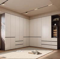 Nouvelle Armoire Modulaire Minimaliste de Luxe Léger pour Chambre à Coucher 26