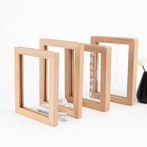 New Arrival Mini Photo Film Frame Luminous Wood Stand Reusable Love Theme Art Collectible Home Decor Customized Color Rectangle