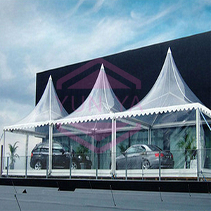 Style africain 5x5M Événements en plein air Foire commerciale Exposition Auvent <span class=keywords><strong>Tente</strong></span> Maison préfabriquée Banquet Mariage Pagode <span class=keywords><strong>Tente</strong></span> Gazebo Tentes - Product Image 4