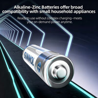 Baterai Alkaline AA 1.5V Tegangan Stabil untuk Berbagai Peralatan Kecil Radio Senter Kamera Pisau Cukur Kunci Mobil Remote Kontrol
