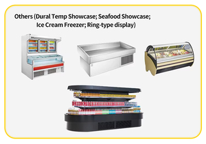 Vitrina Refrigerada Comercial de Doble Temperatura con Enfriamiento por Ventilador, Opciones de 4/5 Puertas, Solución Integral para Supermercados - Product Image 6