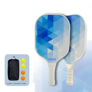 Pala de Pickleball de Fibra de Carbono Cruda con Superficie Rugosa para un Control Máximo del Efecto del Balón - Product Image 1