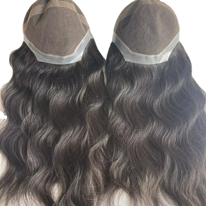 Système <span class=keywords><strong>capillaire</strong></span> complet personnalisé pour cheveux longs, avec dentelle intégrale et toupet en PU, perruque médicale - Product Image 1
