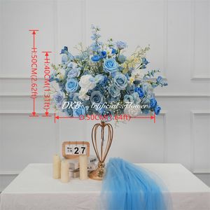 Grandes roses artificielles en soie DKB, hortensias, pivoines, centres de table pour mariage, décorations de table pour fêtes, boules de fleurs en gros - Product Image 2