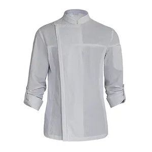 CHECKEDOUT New Style High Quality Chef Clothing Adjustable Sleeve Chef Jacket And Chef Restaurant And Bar Uniform For Hotel