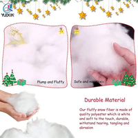 Décoration de Noël en neige, neige artificielle en fibres, neige en coton moelleuse pour décoration intérieure, couvertures de neige ignifuges pour l'hiver