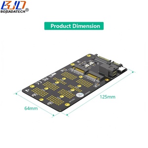 بطاقة محول SAS Mini + SATA 15PIN إلى <span class=keywords><strong>M</strong></span>.2 NGFF-<span class=keywords><strong>M</strong></span> NVMe & Key-B SATA M2 SSD - Product Image 2