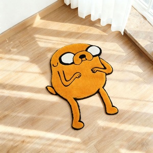 Alfombra Calcifer con Forma de <span class=keywords><strong>Castillo</strong></span> Móvil de Howl, Tapete de Anime con Diseño de Demonio de Fuego - Product Image 4