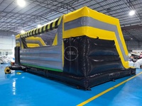 Prix de gros : Grand parcours d'obstacles gonflable à balles, jeux de rebond en PVC, balles rebondissantes à vendre