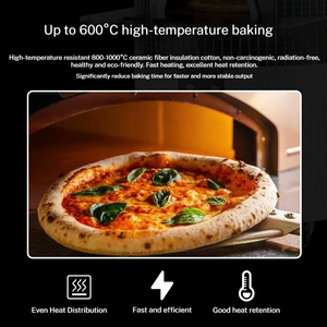 เตาอบพิซซ่าแบบตั้งโต๊ะสไตล์อิตาลีจากเนเปิลส์ เตาอบพิซซ่าแบบใช้แก๊สสไตล์ซิซิลี เตาอบเฉพาะสำหรับร้านพิซซ่าและร้านเบอร์เกอร์ - Product Image 6
