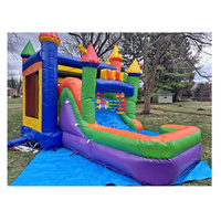 Château gonflable pour enfants, structure de jeu gonflable avec toboggan et aire de jeux
