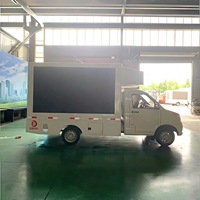 Camion publicitaire mobile blanc à LED couleur pour affichage dynamique, vente directe usine