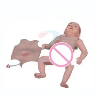 Entrenamiento de habilidades de enfermería Modelo de bebé recién nacido a término completo Niño Modelo de enseñanza médica 50cm Muñecas Reborn Bebé recién nacido de silicona