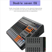 Professionnel numérique double 99 dsp effets interface usb console de son mixage 650W 8 canaux puissance mélangeur audio