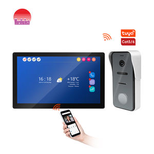 Vidéophone intelligent Tuya, écran tactile 10,1 pouces, 1080P, surveillance de sécurité à domicile pour plusieurs appartements, système d'accès et de déverrouillage de porte - Product Image 1