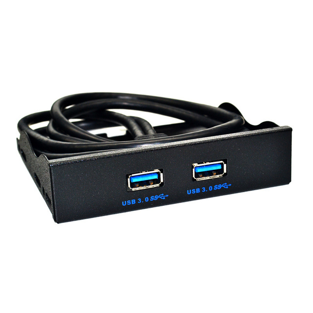 USB 3.0 Floppy Drive Front Panel 3.5-Inch 9PIN to USB 2.0 Dual Port DIY Expansion OEM Brand 90-Day Warranty One to Two