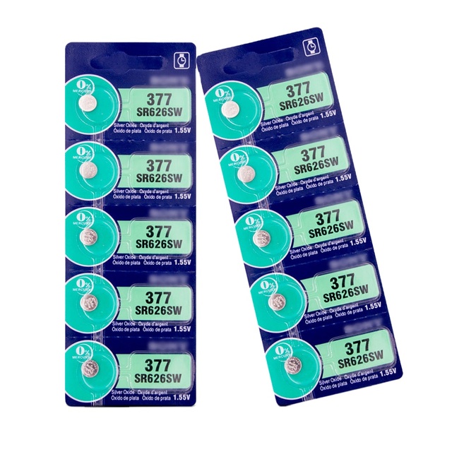 OEM 377 376 364 363 Watch Battery Sr626sw Silver Oxide for Watches Smart S4 Se 44mm A2092 Pc21 337 1.55V 416