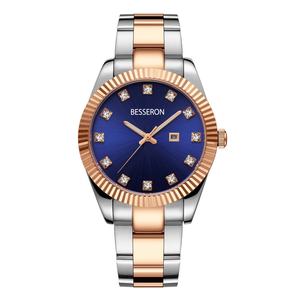 Reloj de Cuarzo Analógico de Lujo de Acero Inoxidable con Logotipo Personalizado, Reloj de Moda Empresarial, Personalizado, Perlado, Clásico, con Diamantes, para Mujer, 36 mm - Product Image 3